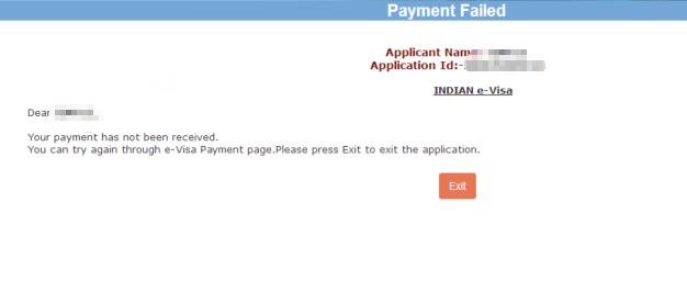 印度电子签证付款失败怎么办？