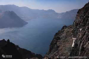 冬天大连到长白山旅游_长白山北坡天池锦江大峡谷火山温泉2飞3